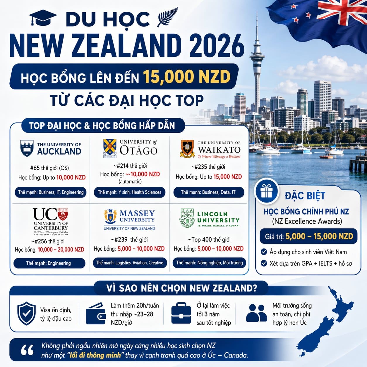 Học Bổng Chính Phủ New Zealand 2026: Cơ Hội Nhận 15,000 NZD Từ 6 KINH88 là thế giới cá cược hàng đầu tại Việt Nam Top Đầu